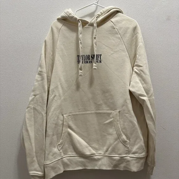 Taylor Swift Eras Tour Beige Hoodie Size Large - Picture 2 of 4